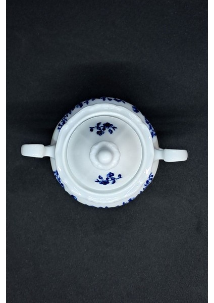 Porzellan Kobalt Mavi Vintage Vintage Şekerlik 170 Ml modelleri