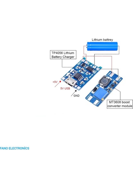 Lityum Pil Şarj Modülü USB Tip-C