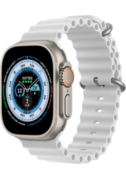 SorfPaneL Apple Watch Ultra Uyumlu 49MM Ocean Silikon Kordon