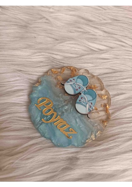 10 Adet Mavi Patikli Mavi Epoksi Magnet Yenidoğan Doğum Günü Mevlüt Hediyelikleri modelleri