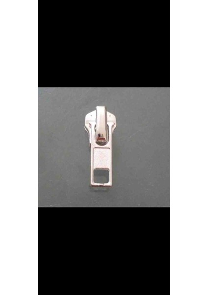 5 No 15 adet Metal Dişli Fermuar için Başlık Gümüş Kaplama