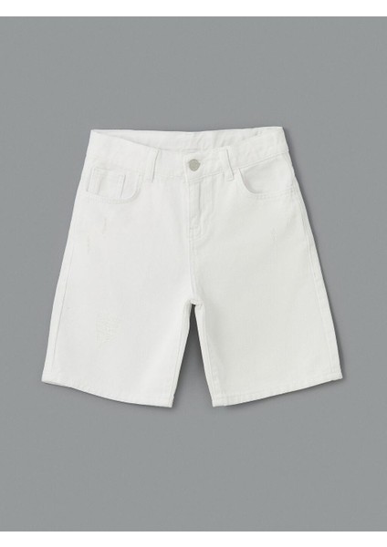 Lcw Kids Beli Ayarlanabilir Lastikli Erkek Çocuk Jean Şort
