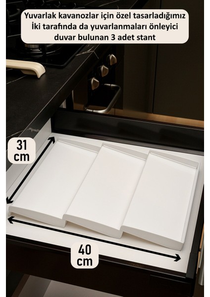 15 Adet 300ML Çelik Kapaklı Baharatlık Borosilikat (Cam) Kavanoz 3 Adet Çift Stoplu Stant (Beyaz) fırsatları