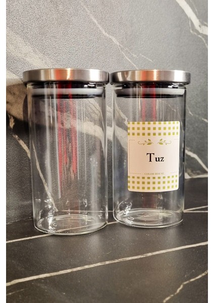 15 Adet 300ML Çelik Kapaklı Baharatlık Borosilikat (Cam) Kavanoz 3 Adet Çift Stoplu Stant (Beyaz) indirimleri