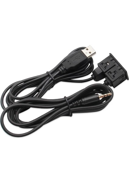 Araç Içi Kontrol Paneli USB 3.5mm Dişi Erkek Uzatma Aux Kablosu fiyatları