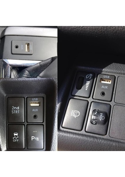 Araç Içi Kontrol Paneli USB 3.5mm Dişi Erkek Uzatma Aux Kablosu indirimleri
