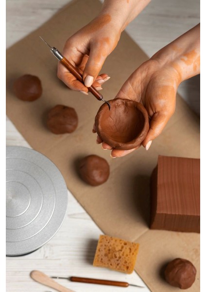 Kahverengi Seramik Hamuru 1 kg Kırmızı Seramik Çamuru Toprak Doğal Kırmızı Kil Oyun Hamuru Çamuru fiyatları