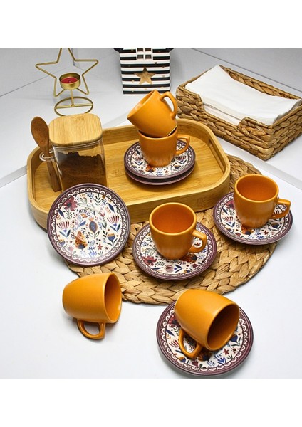 6 Kişilik Türk Kahve Fincan Seti