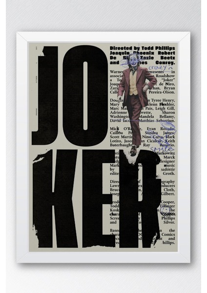 Joker Çerçeveli Tablo - Film Posteri Tablo