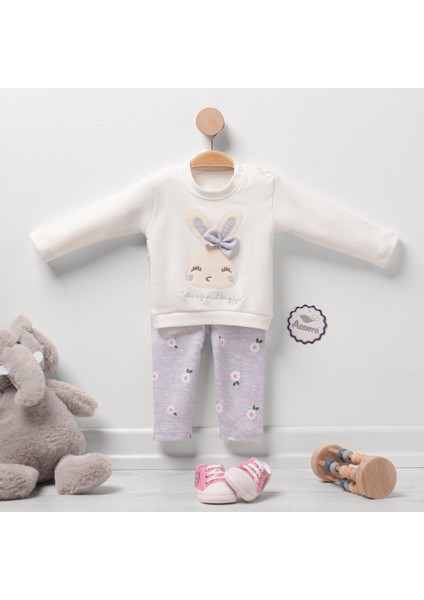 Sevimli Tavşan Kız Ikili Takım