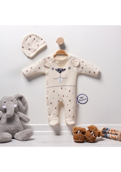 Sevimli Rakun Erkek Bebek Tulumu