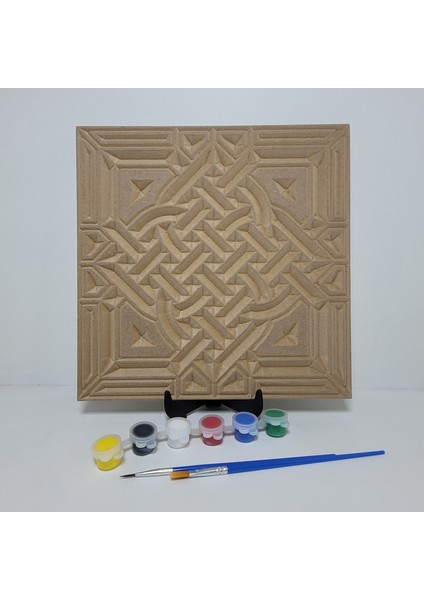 Ahşap Boyama Seti- Gotik OYMA-23CM*23CM