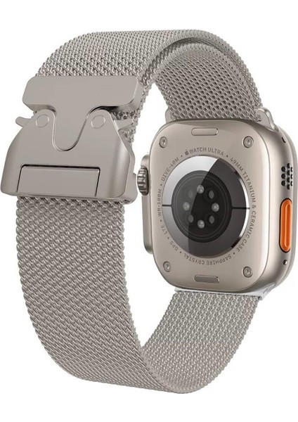 Apple Watch 10 46MM Krd-25 Metal Hasır Kordon
