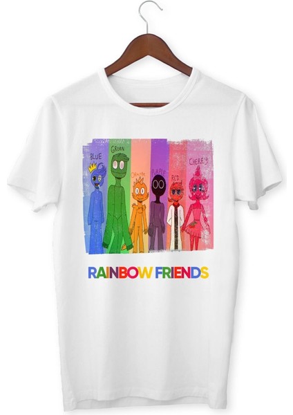 Rainbow Friends Temalı Tişört Rainbow Baskılı T-Shirt