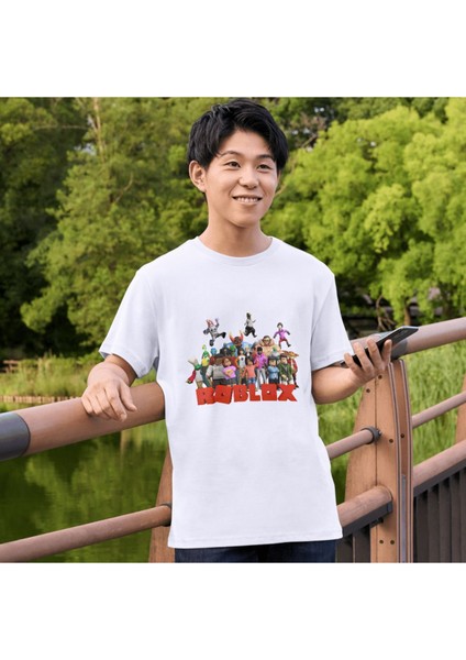 Roblox Tişört Çocuk Yetişkin T-Shirt Roblox Özel Seri modelleri