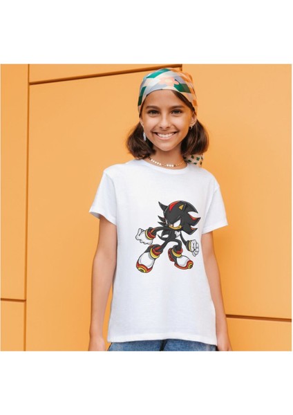 Sonic Tişört Siyah Sonic Sonik Tişört Beyaz Çocuk Yetişkin T-Shirt fiyatları