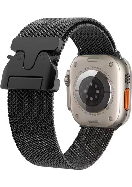 Apple Watch 44MM Krd-25 Metal Hasır Kordon