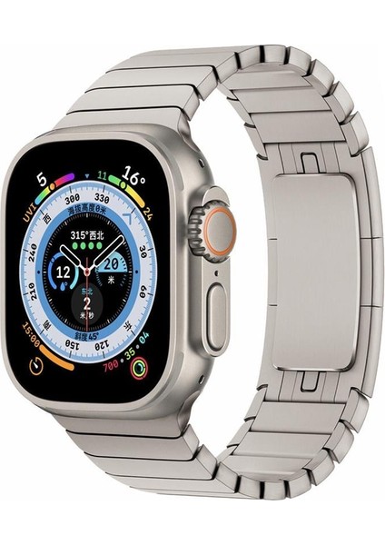 Apple Watch Ultra 49MM Kordon Krd-35 Metal Strap Kayış