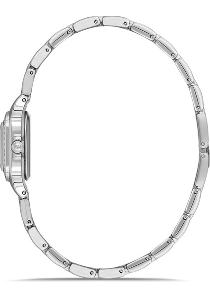 Vintage Romen Rakamlı Lüx Taşlı Kadın Kol Saati Su Yolu Bileklik Kombin Gümüş Siyah Renk PL-1515B5 fırsatları