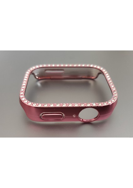 Huawei Watch Fit 3 Uyumlu Pırlanta Taşlı Görünüm Kasa Koruyucu (Ekransız Çerçevedir) Rose Pink fiyatları