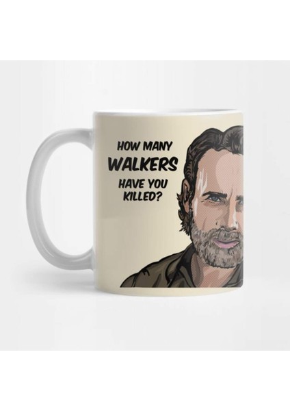 Rick Grimes 3 Soru - The Walking Dead Kupa Bardak