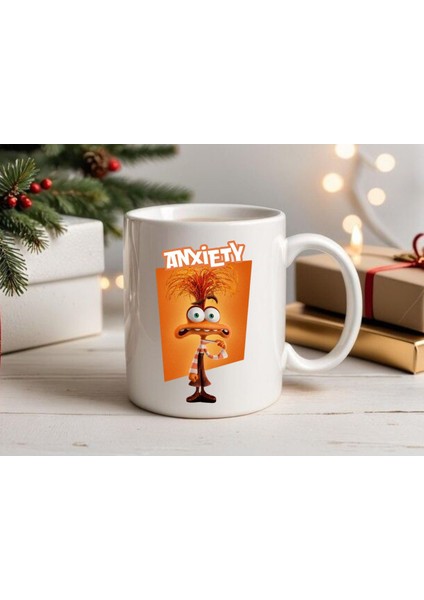 Ters Yüz Anksiyete Kupa Bardak Anxiety Ters Yüz Baskılı Kupa Bardak