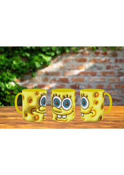 Sünger Bob Kupa Bardak Süngerbob Kupa Içi ve Kulbu Sarı fiyatları