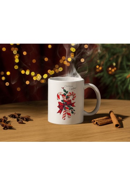 Christmas Kupa Yılbaşı Temalı Kupa Bardak Yeni Yıl Konseptli Kupa Hediye Kupa