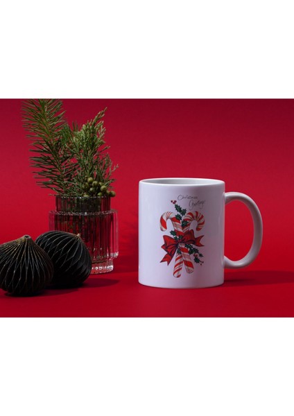 Christmas Kupa Yılbaşı Temalı Kupa Bardak Yeni Yıl Konseptli Kupa Hediye Kupa