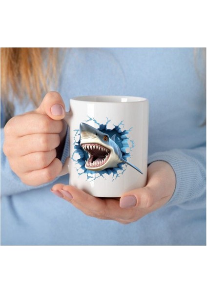 Yaratıcı Kupalar Shark Kupa Köpek Balığı Kupa Bardak