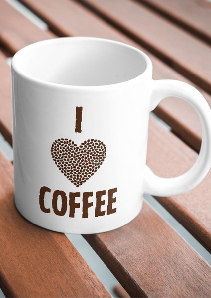 I Love Coffee Kupa Bardak Kahve Kupa Bardak