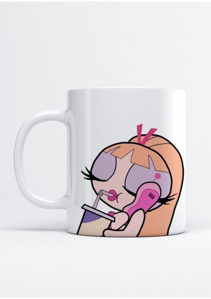 Powerpuff Girls Blossom Porselen Kupa Bardak