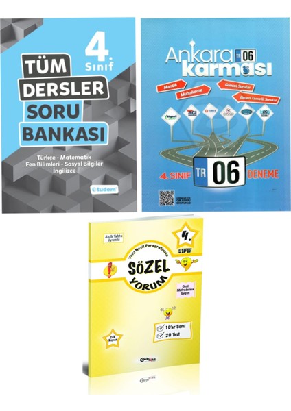 4. Sınıf Tüm Dersler Soru Bankası + Deneme Seti