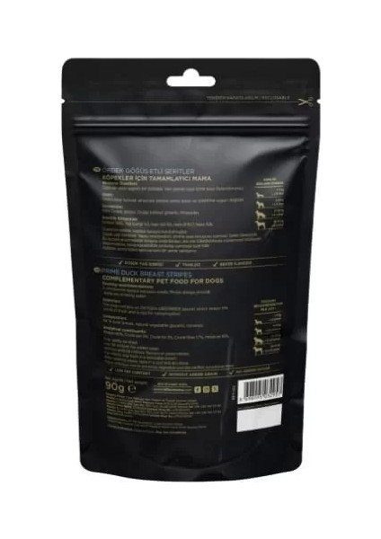 Snackies Natural Ördek Göğüs Etli Şerit Tahılsız Köpek Ödül Maması 90 gr fiyatları