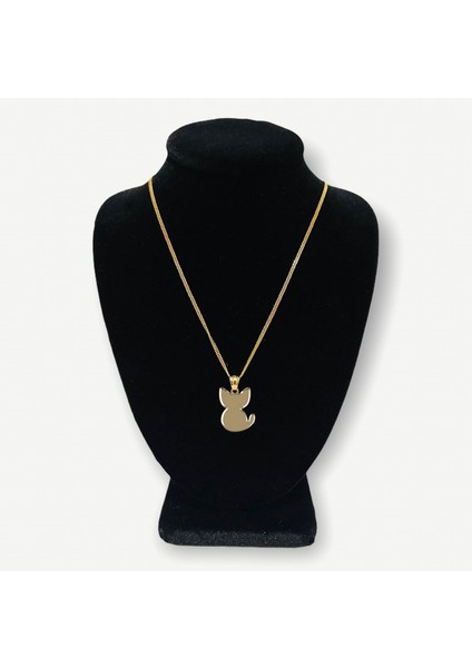 14 ayar altın kolye kedi GM261 1 gr