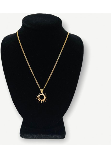 14 Ayar Altın Kolye Ucu güneş GM56 1 gr
