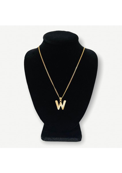 14 Ayar Altın Kolye Ucu "W"harfi GM618 1 gr