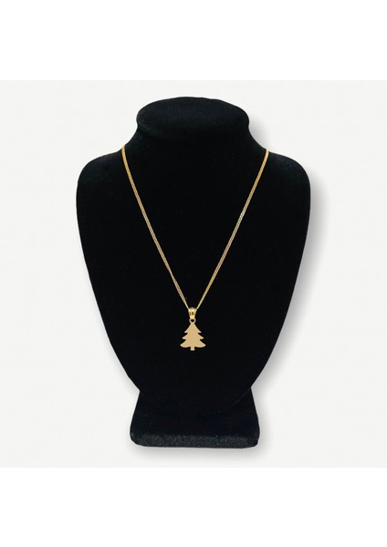 14 ayar altın kolye yılbaşı Ağacı ya Noel Ağacı GM294 1 gr