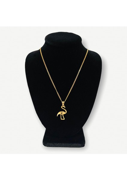 14 ayar altın kolye flamingo GM280 1 gr