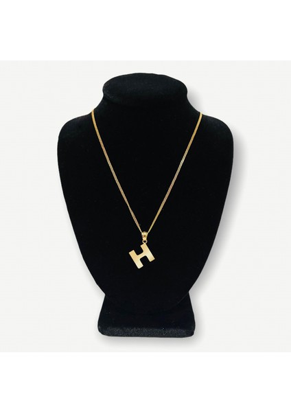 14 Ayar Altın Kolye Ucu "H"harfi GM638 1 gr