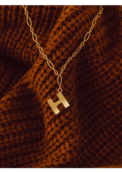 14 Ayar Altın Kolye Ucu "H"harfi GM638 1 gr