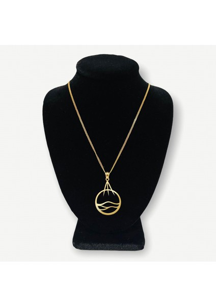 14 Ayar Altın Kolye Ucu güneş GM431 1 gr