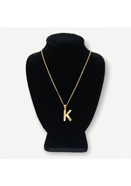 14 ayar altın kolye "K"harfi GM745 1 gr