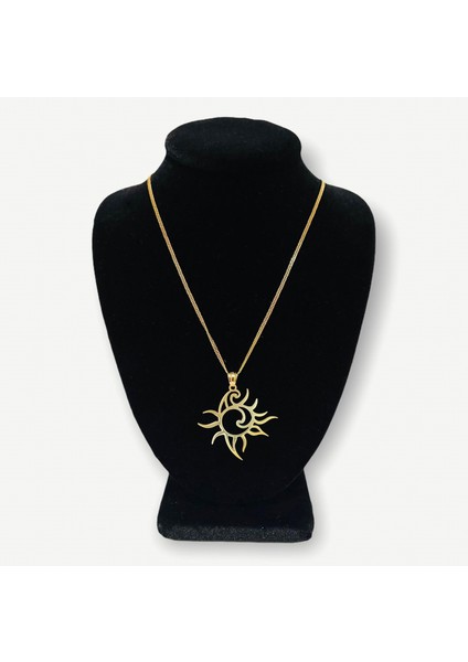 14 Ayar Altın Kolye Ucu güneş GM434 1 gr