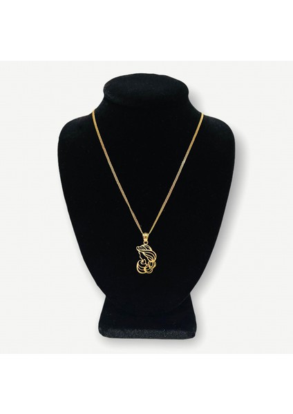 14 ayar altın kolye kız GM369 1 gr