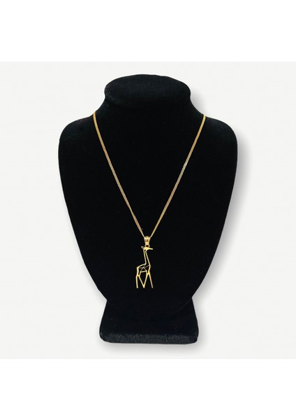 14 ayar altın kolye zürafa GM306 1 gr