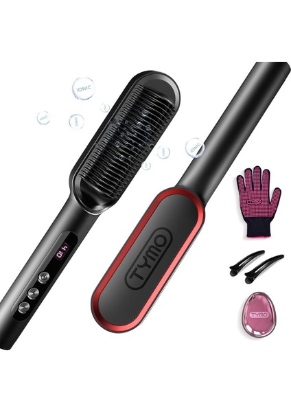 Ring Plus Iyonik Saç Düzleştirici Tarak, Nano Titanyum Kaplamalı, LED Ekranlı