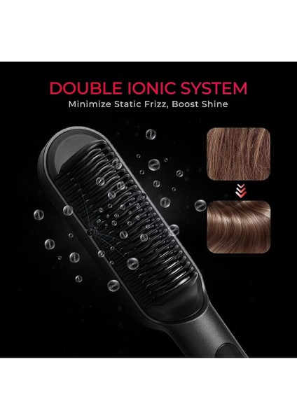 Ring Plus Iyonik Saç Düzleştirici Tarak, Nano Titanyum Kaplamalı, LED Ekranlı indirimleri