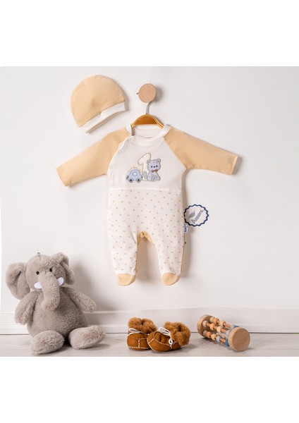 One Cat Erkek Bebek Tulumu