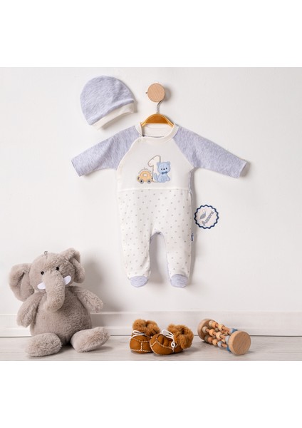 One Cat Erkek Bebek Tulumu